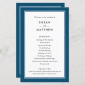 Klassieke grens marineblauw, papierprogramma (Voorkant / Achterkant)