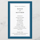 Klassieke grens marineblauw, papierprogramma (Voorkant)