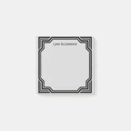 Klassieke grens met zwart/grijs omhuld | Gepersona Post-it® Notes