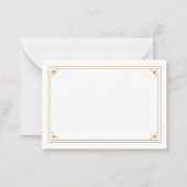 Klassieke Grenskaart, speciaal voor flatpanels Notitiekaartje (Achterkant)