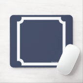 Klassieke grensmousepad in de Nautical Navy/White Muismat (Met muis)