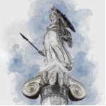 Klassieke Griekse Athena Statue Art - Minimalistis Staand Fotobeeldje<br><div class="desc">Klassieke Griekse Athena Statue Art - Minimalistische Mythologie Muurdecoratie Breng tijdloze elegantie en mythologische gratie in elke ruimte met deze klassieke Griekse Athena Statue Art. Met een verfijnde, potlood-stijl schets van de godin Athena in haar klassieke beeldvorm, is dit kunstwerk perfect voor diegenen die historische symboliek, minimalistisch ontwerp en culturele...</div>