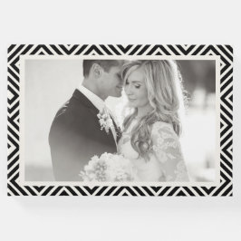 Klassieke Griekse Key Geometrische trouwfoto Gastenboek