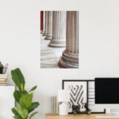 Klassieke Griekse kolommen Poster (Thuiskantoor)