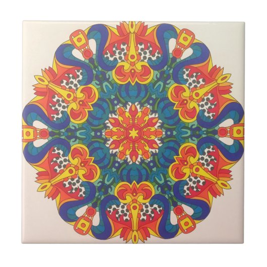 klassieke griekse tegels tegeltje (Voorkant)