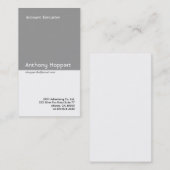 Klassieke grijze divider Visitekaartje 2 (Voorkant / Achterkant)