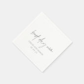 Klassieke Grijze Elegante Huwelijk Servet (Hoek)