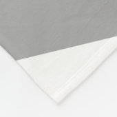 Klassieke grijze en witte  strepen fleece deken (Hoek)