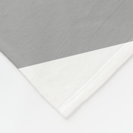 Klassieke grijze en witte  strepen fleece deken (Hoek)