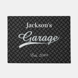Klassieke grijze garagedeurmatten deurmatten vloer