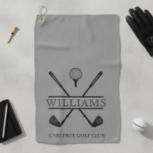 Klassieke grijze golfclub speler naam