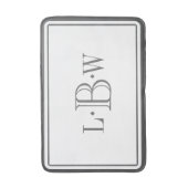 Klassieke Grijze Grens Monogrammen Badmat (Voorkant Verticaal)
