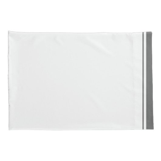 Klassieke Grijze Grens Monogrammen Kussensloop (Achterkant-Rechts)