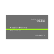 Klassieke grijze groene lijn Visitekaartje