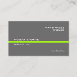 Klassieke grijze groene lijn Visitekaartje