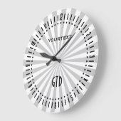 Klassieke grijze spoeldraaiwiel Personaliseer het Grote Klok (Hoek)