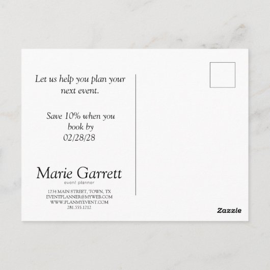 Klassieke grijze stripes briefkaart (Achterkant)