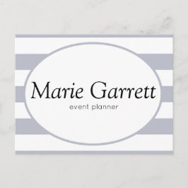 Klassieke grijze stripes briefkaart