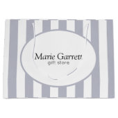 Klassieke grijze strips, aangepast groot cadeauzakje (Voorkant)
