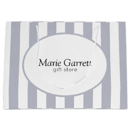Klassieke grijze strips, aangepast groot cadeauzakje