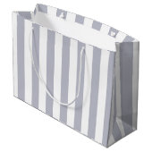 Klassieke grijze strips, aangepast groot cadeauzakje (Achterkant Gekanteld)