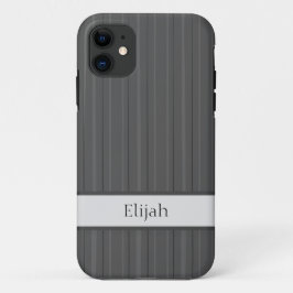 Klassieke grijze verticale stripe Hoesje-Mate iPho Case-Mate iPhone Case