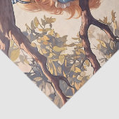 Klassieke grillige Alice en de Cheshire Cat Tissuepapier (Detail)