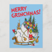 Klassieke Grinch | De Grinch & Max Op De Loop Slei Briefkaart (Voorkant)