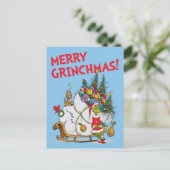 Klassieke Grinch | De Grinch & Max Op De Loop Slei Briefkaart (Staand voorkant)