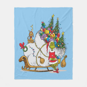 Klassieke Grinch De Grinch & Max Op De Vlucht Sl Fleece Deken