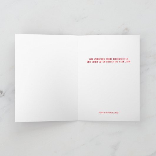 Klassieke Grinch | Grinch & Max met slee Feestdagen Kaart (Binnen)