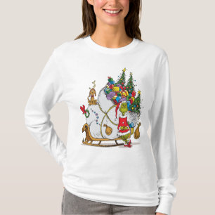 Klassieke Grinch Grinch & Max met slee T-shirt