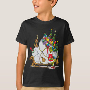 Klassieke Grinch   Grinch & Max met Sleigh T-shirt