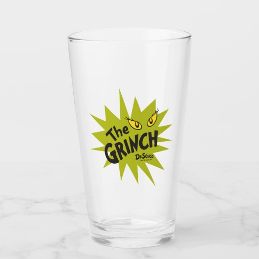 Klassieke Grinch | Groene Starburst Glas (Voorkant)
