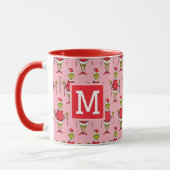Klassieke Grinch Kerst | Voeg je monogram toe Mok (Links)