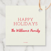 Klassieke Grinch | Kerstboom Bedankjes Labels (Achterkant)