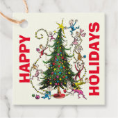 Klassieke Grinch | Kerstboom Bedankjes Labels (Voorkant)