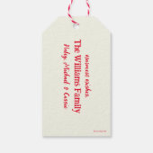 Klassieke Grinch | Kerstboom Cadeaulabel (Achterkant)