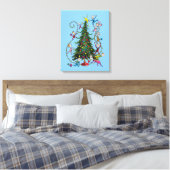 Klassieke Grinch | Kerstboom Canvas Afdruk (Insitu (Slaapkamer))