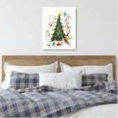 Klassieke Grinch | Kerstboom Canvas Afdruk (Insitu (Slaapkamer))
