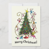 Klassieke Grinch | Kerstboom Feestdagenkaart (Voorkant)