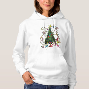 Klassieke Grinch   Kerstboom Hoodie