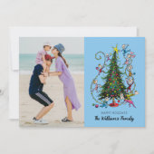 Klassieke Grinch | Kerstboom Kerst Foto Feestdagenkaart (Voorkant)