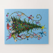 Klassieke Grinch | Kerstboom Legpuzzel (Horizontaal)