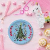 Klassieke Grinch | Kerstboom Papieren Bordje (Feest)