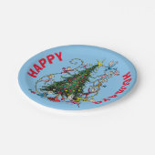 Klassieke Grinch | Kerstboom Papieren Bordje (Gekanteld)