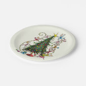 Klassieke Grinch | Kerstboom Papieren Bordje (Gekanteld)