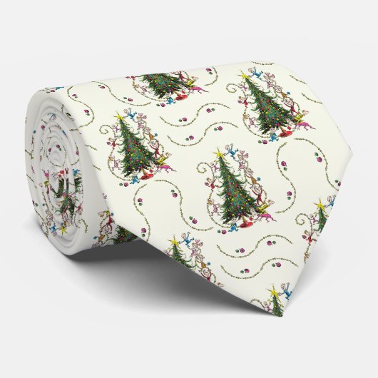 Klassieke Grinch | Kerstboom Stropdas (Opgerold)