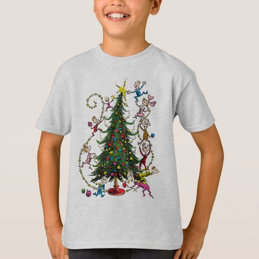 Klassieke Grinch | Kerstboom T-shirt (Voorkant)