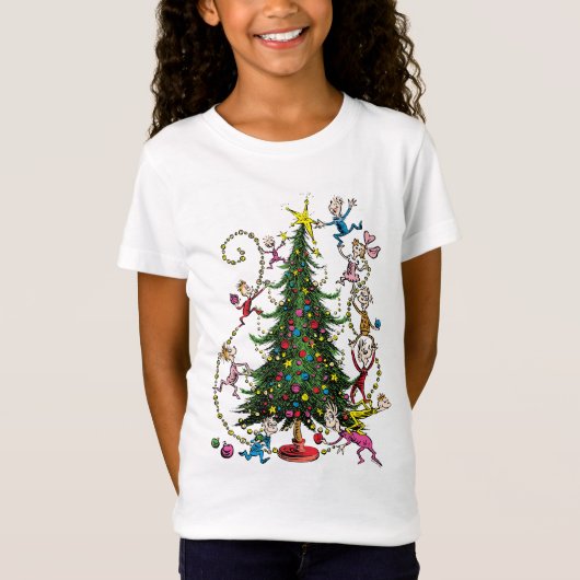 Klassieke Grinch | Kerstboom T-shirt (Voorkant)
